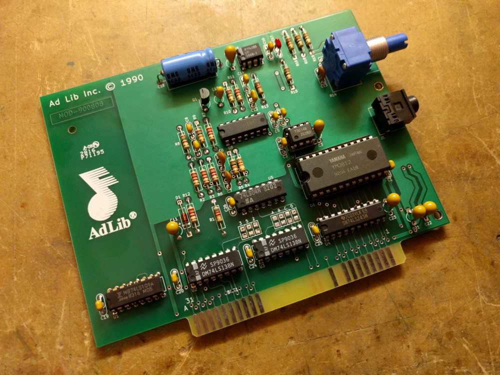 TubeTime » Blog Archive » A Reproduction AdLib Sound Card